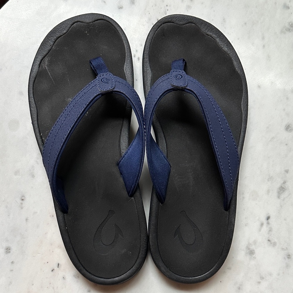OluKai Women's Sandals - Black and Navy